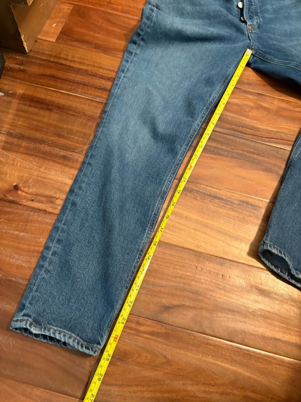 AGOLDE Nico High Rise Slim Straight Jeans 29 Button Fly Medium Wash (0966) - Picture 7 of 11